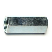 Midwest Fastener Coupling Nut, 5/8"-18, Steel, Zinc Plated, 2-1/8 in Lg, 10 PK 53771